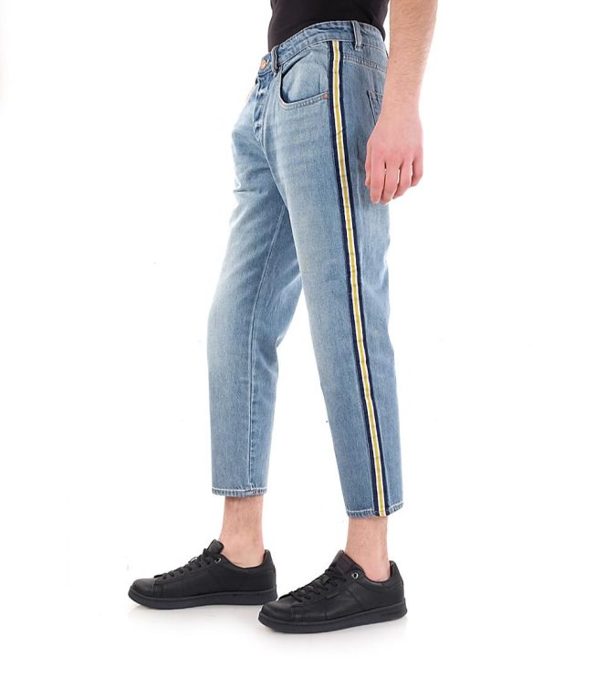 JACK & JONES -  JEANS JJIFRANK JJLEEN - BLU DENIM - 12151159