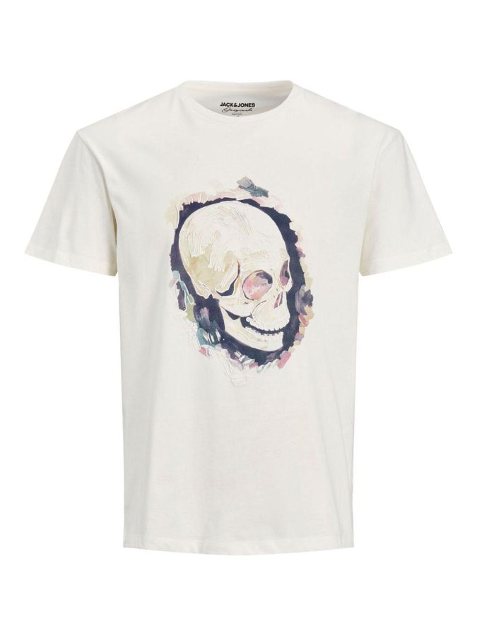 JACK & JONES T-SHIRT JORTRAC - BIANCO - 12185197-BCO