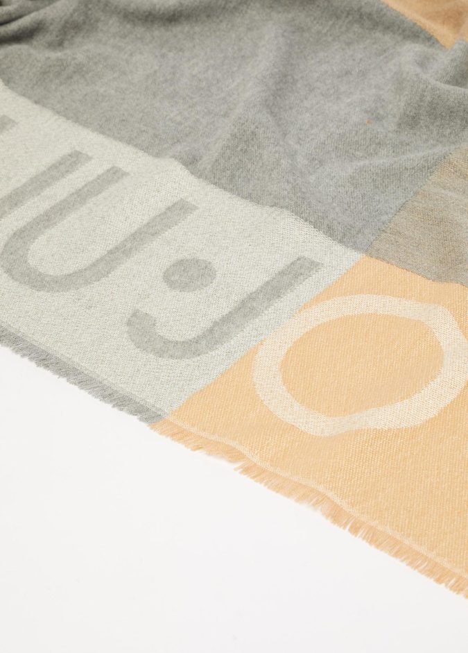 LIU JO STOLA  JACQUARD CHECK - FTS BEIGE  - 2F2028T0300-51308 - immagine 3