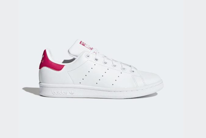 ADIDAS STAN SMITH GIRL - BIANCO/FUXIA -  B2703