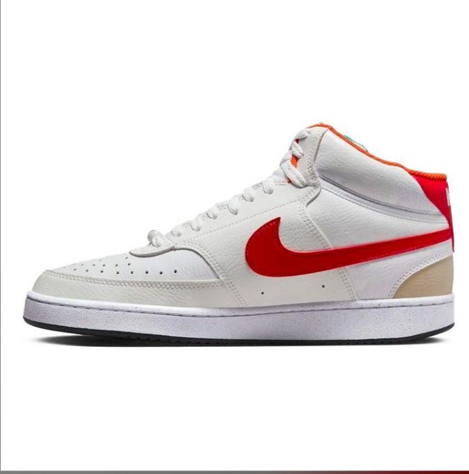 NIKE COURT VISION MID NN - BIANCO/ROSSO - FD9926-161 - immagine 2