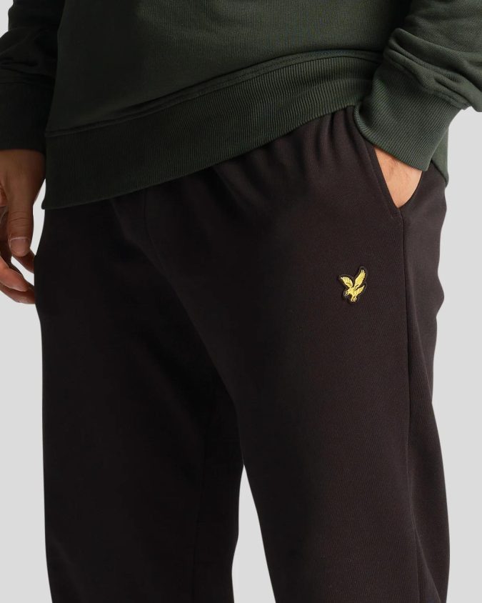 LYLE & SCOTT PANTALONE FELPA - NERO  - ML1134V-Z865 - immagine 2