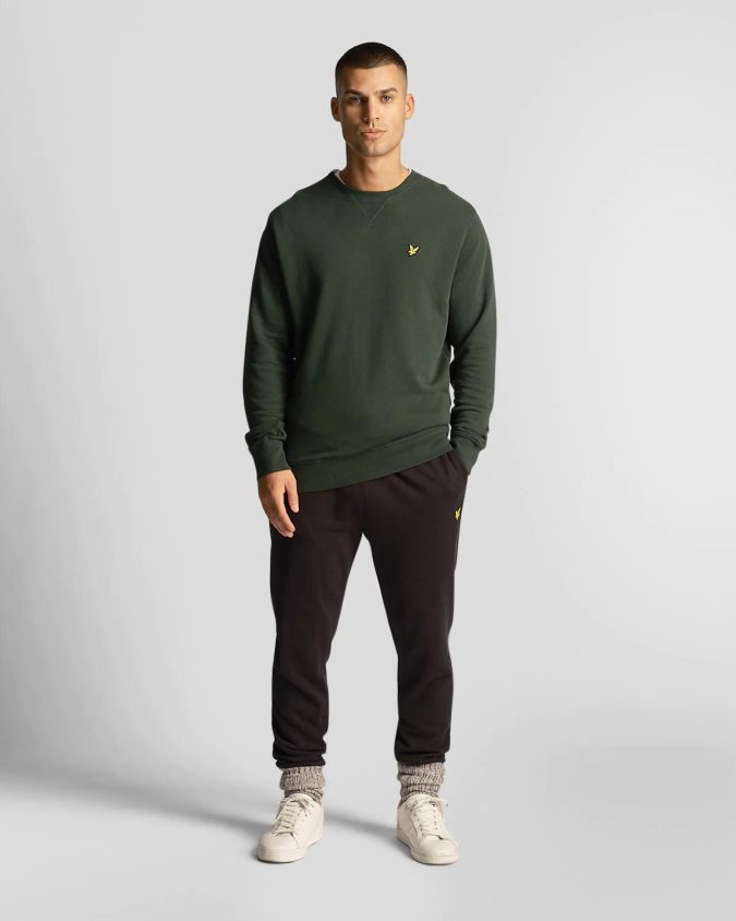 LYLE & SCOTT PANTALONE FELPA - NERO  - ML1134V-Z865 - immagine 3