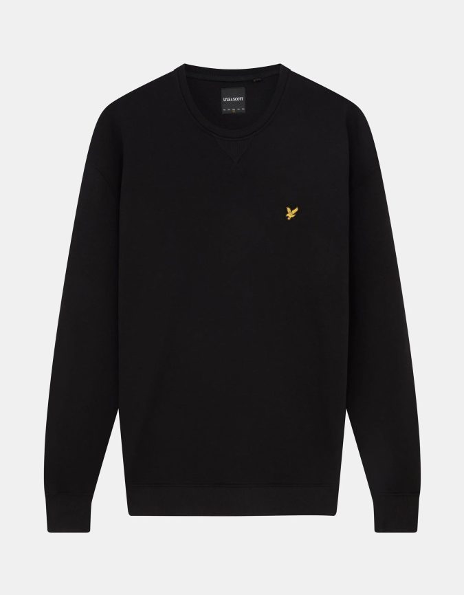 LYLE & SCOTT FELPA GIROCOLLO - NERO - ML1131V-Z865