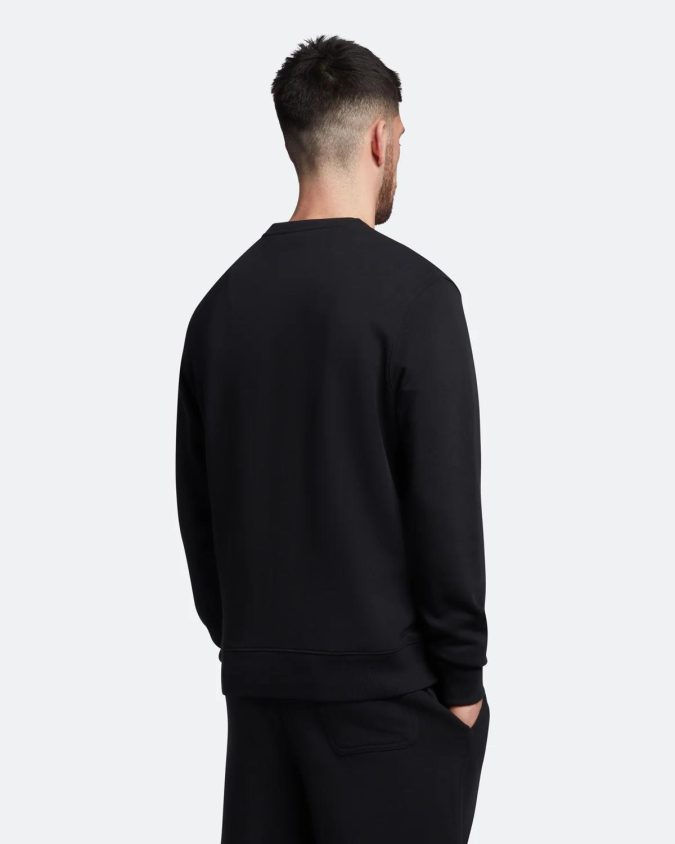 LYLE & SCOTT FELPA GIROCOLLO - NERO - ML1131V-Z865 - immagine 3
