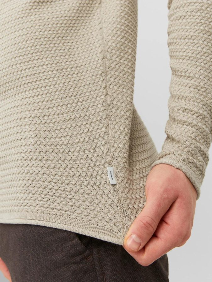 JACK & JONES MAGLIONE JPRBLUMIGUEL - BEIGE - 12238557-BEI - immagine 2