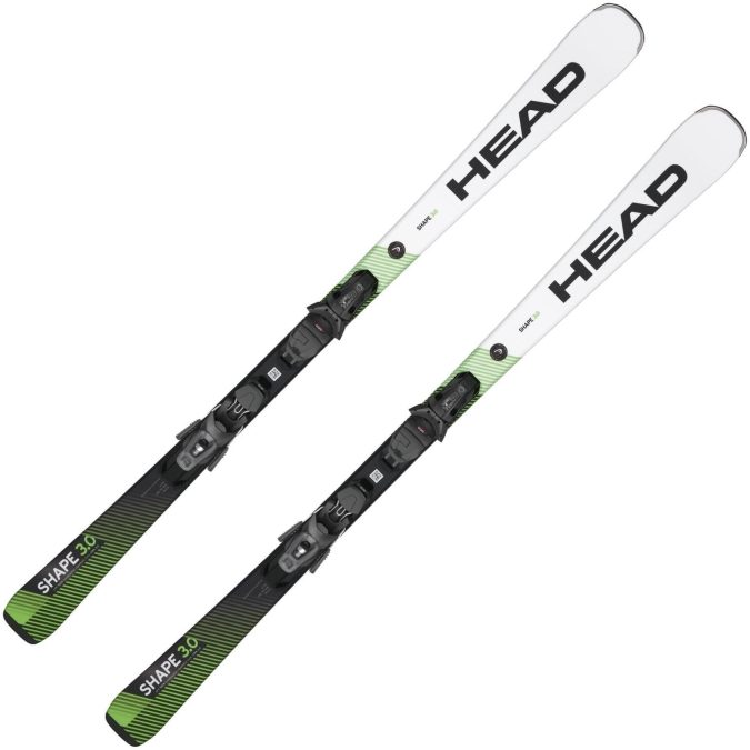 HEAD SCI SHAPE 3.0 LYT-PR  + ATTACCO PR 10 GW - BIANCO/NERO/VERDE - 315333/114528