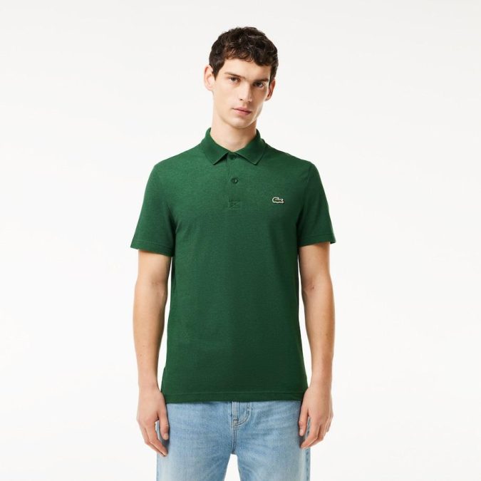 LACOSTE POLO M/M  STRETCH  - VERDE -  DH0783-132 - immagine 3