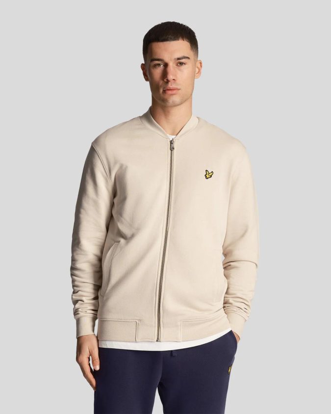 LYLE & SCOTT FELPA ZIP - BEIGE - ML2001V-W870