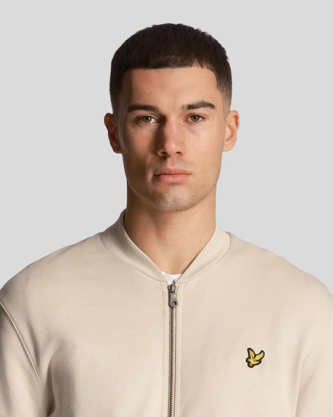 LYLE & SCOTT FELPA ZIP - BEIGE - ML2001V-W870 - immagine 2