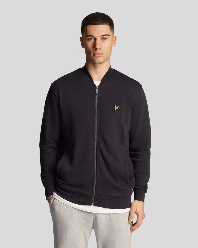 LYLE & SCOTT FELPA ZIP - BLU - ML2001V-Z271