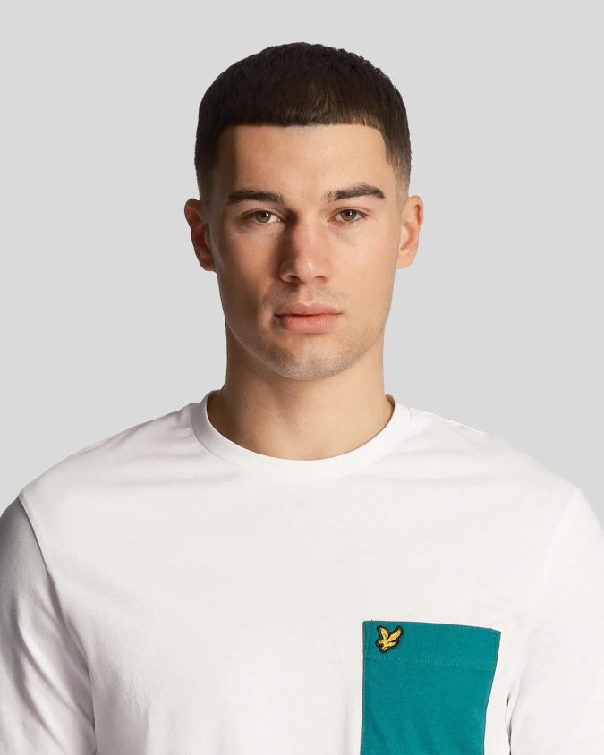 LYLE & SCOTT T-SHIRT - BIANCO/VERDE - TS831VOG-X179 - immagine 3
