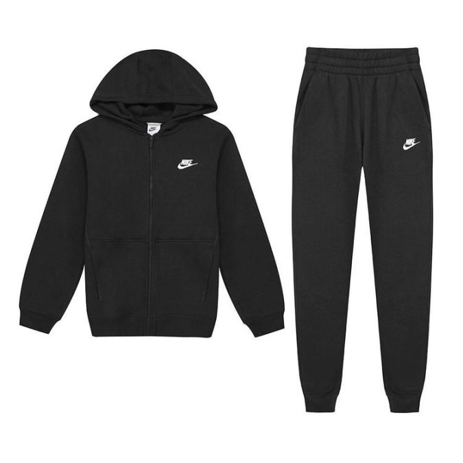 NIKE  TUTA NSW CLUB FLC FZL - NERO - FD3114-010