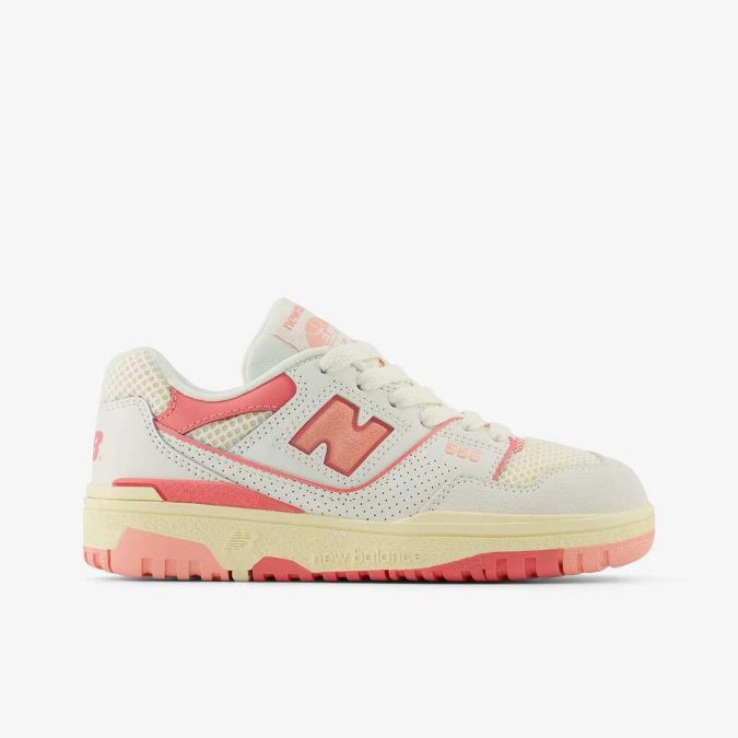 NEW BALANCE 550 - BIANCO/ROSA/BEIGE - PSB550VR