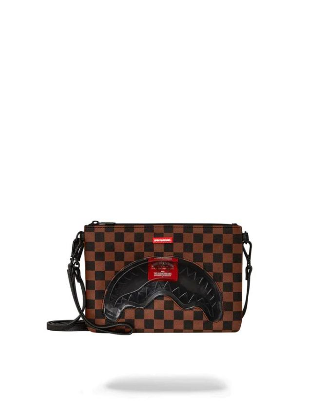 SPRAYGROUND POCHETTE CLEAR - MARRONE - 910B6515NSZ