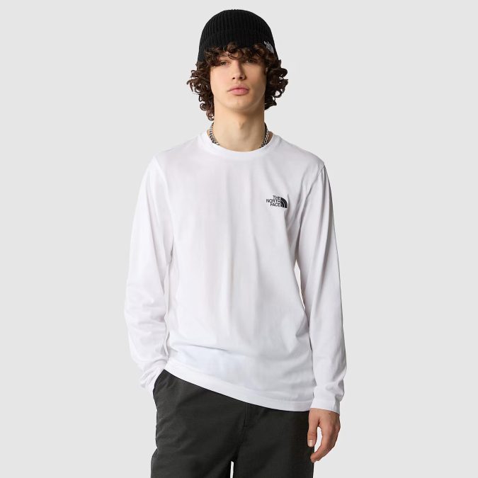TNF T-SHIRT S/S SIMPLE DOME M/L  - BIANCO -  NF0A87QNFN4 - immagine 3