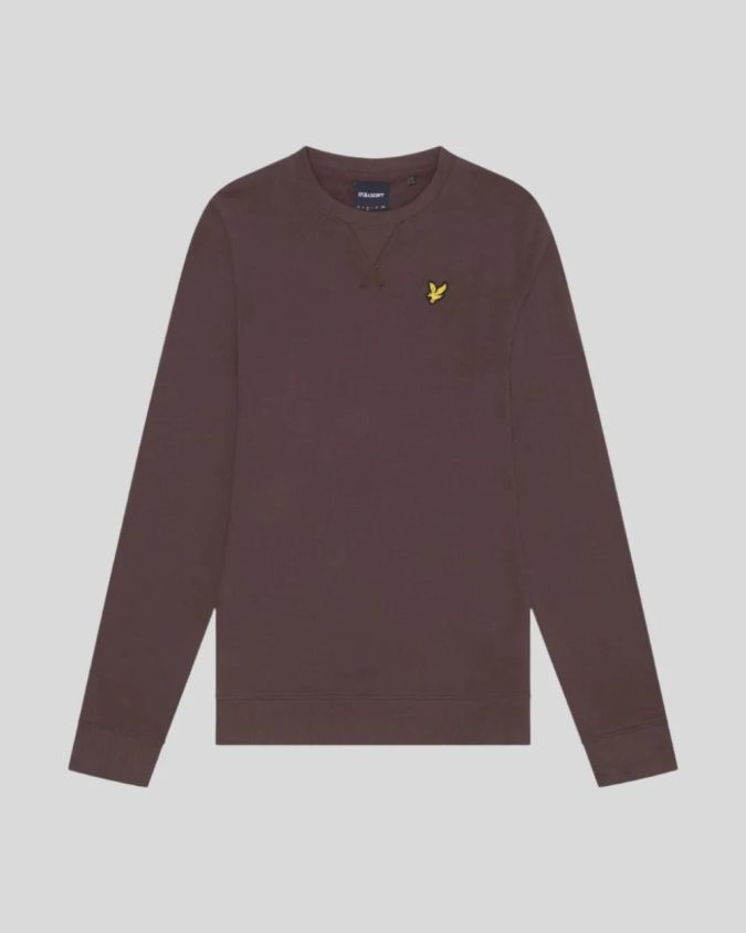 LYLE & SCOTT FELPA GIROCOLLO - MOGANO  - ML1131V-X414 - immagine 2