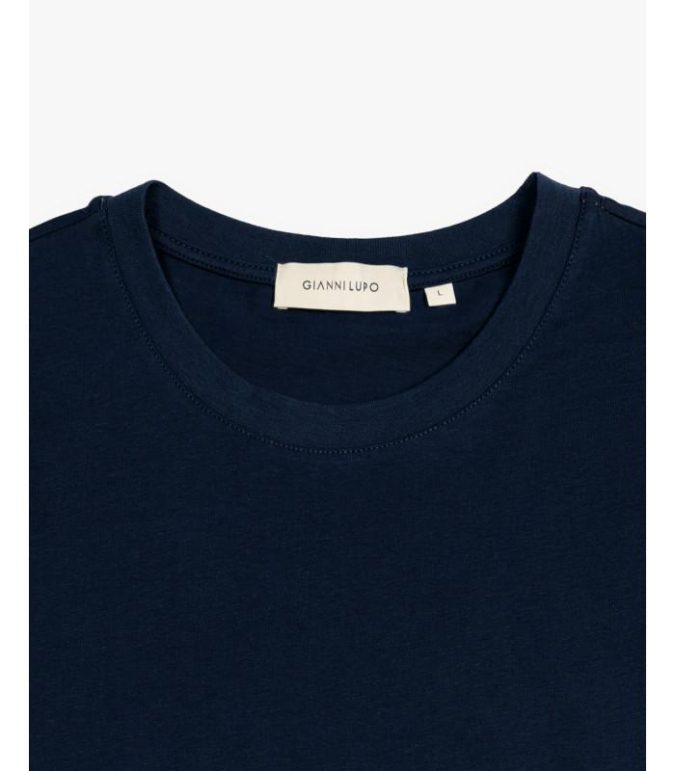 GIANNI LUPO T SHIRT BASIC M/L  - BLU - GL523L-BLU - immagine 2