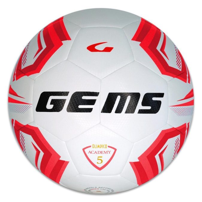 GEMS PALLONE OLIMPICO ACADEMY - BIANCO/ROSSO - UN07-0312