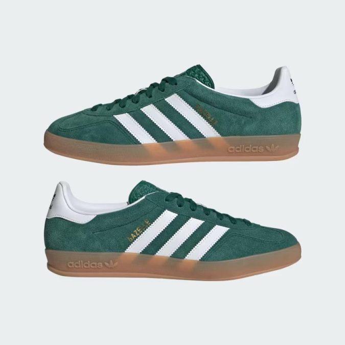 ADIDAS GAZELLE INDOOR- VERDE/BIANCO - JI2062