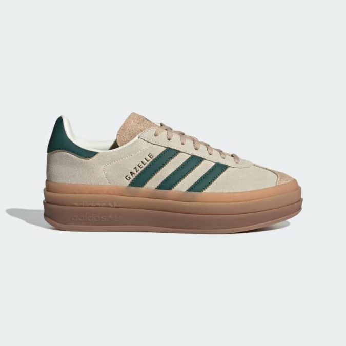 ADIDAS GAZELLE BOLD W - BEIGE/VERDE - ID7056