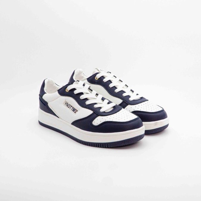 YNOT? SCARPA NEW YORK - BIANCO/BLU - YNP3710-02C9