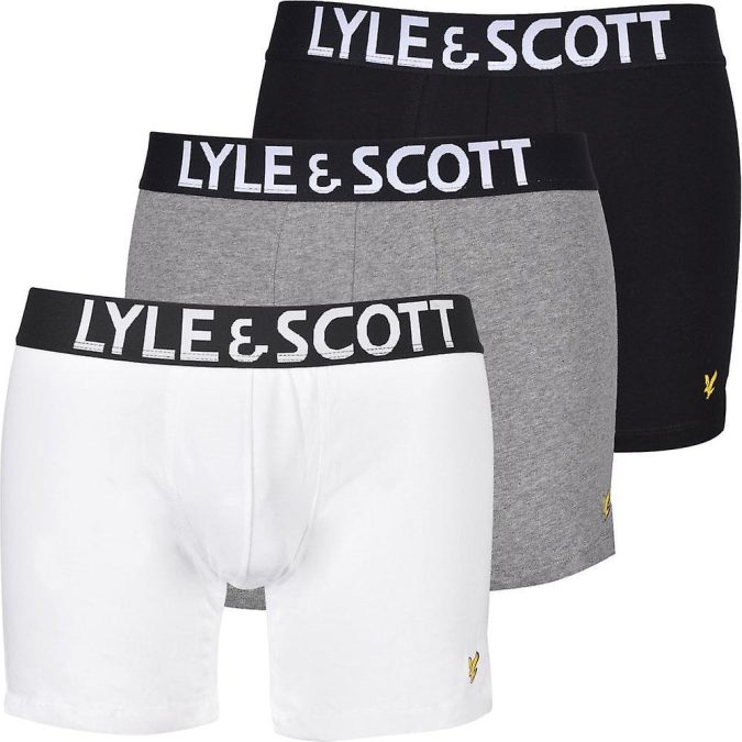 LYLE & SCOTT BOXER DANIEL - NERO/GRIGIO/BIANCO - UWF009-373