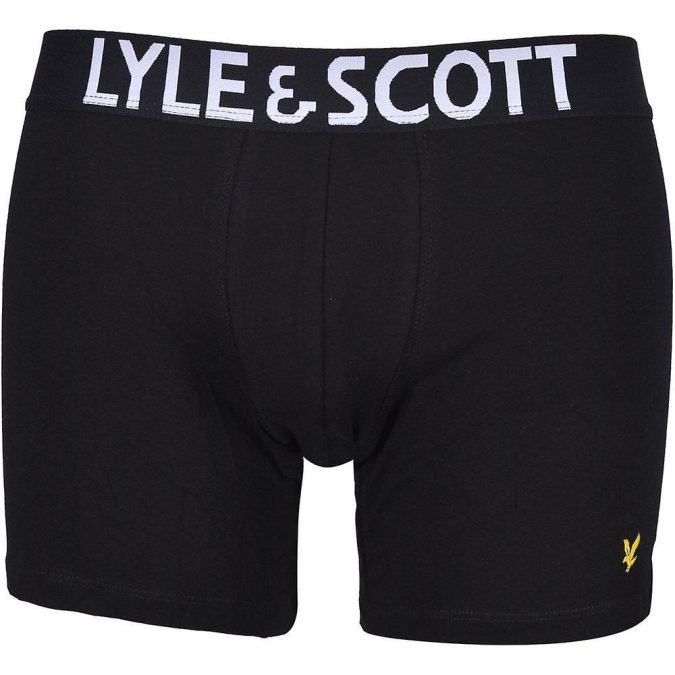 LYLE & SCOTT BOXER DANIEL - NERO/GRIGIO/BIANCO - UWF009-373 - immagine 2