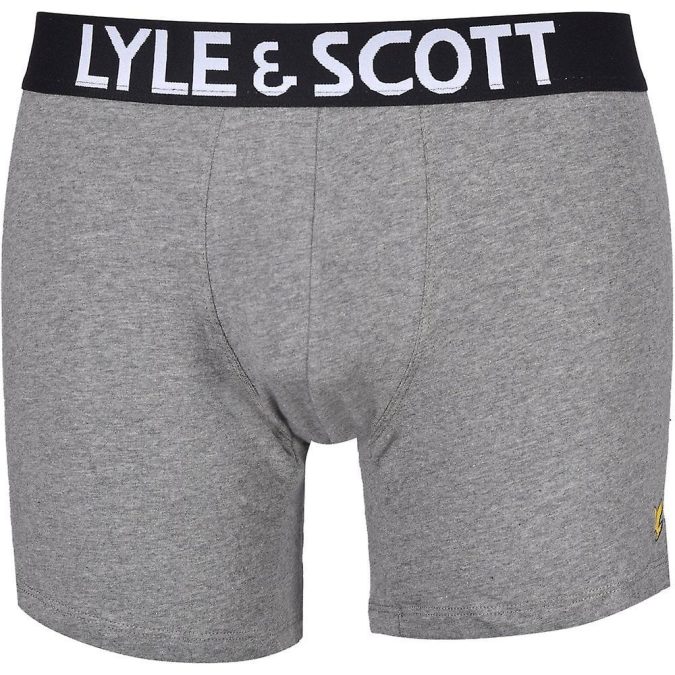 LYLE & SCOTT BOXER DANIEL - NERO/GRIGIO/BIANCO - UWF009-373 - immagine 3