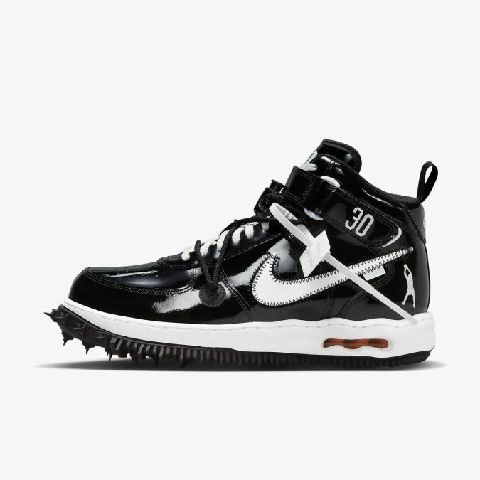 NIKE AIR FORCE 1 MID SPL LTHR - NERO/BIANCO - DR0500-001 - immagine 2