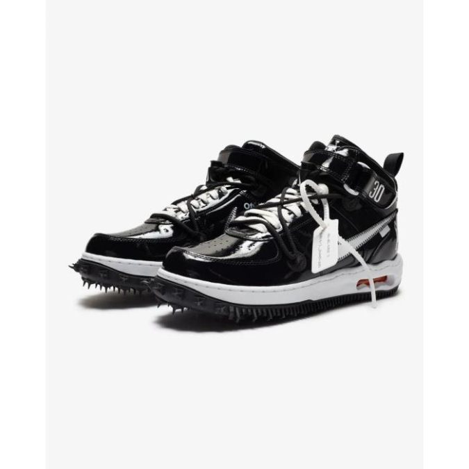 NIKE AIR FORCE 1 MID SPL LTHR - NERO/BIANCO - DR0500-001 - immagine 3