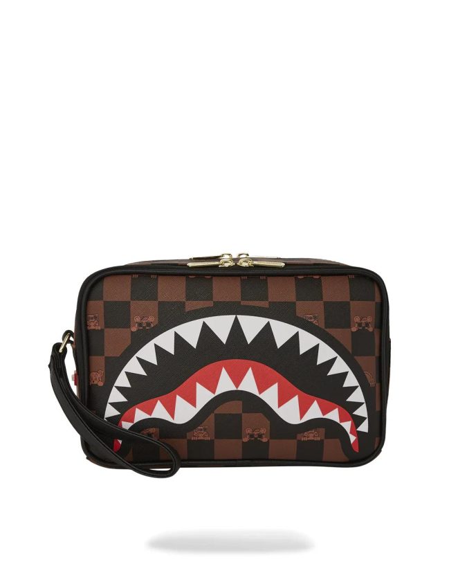 SPRAYGROUND POCHETTE PEEKING CHARACTER - MARRONE - 910B7510NSZ