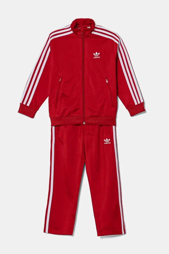 ADIDAS TUTA ADICOLOR - ROSSO/BIANCO - JC9151