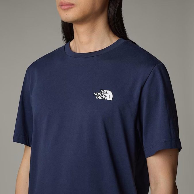 TNF T-SHIRT S/S SIMPLE DOME TEE - BLU NAVY  - NF0A87NG8K21 - immagine 2