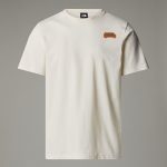 TNF T-SHIRT S/S  OUTDOOR GRAPHIC - BEIGE -  NF0A8C1ZQLI1