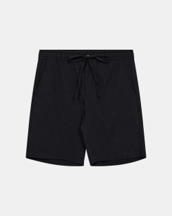 ANERKJENDT BERMUDA AKJAMES LINEN - NERO - 901937-0000 - M, NERO