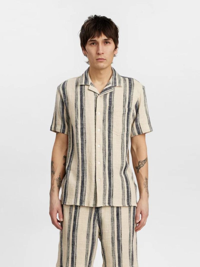 ANERKJENDT AKLEON CAMICIA M/C - TOFU - 901857-9503