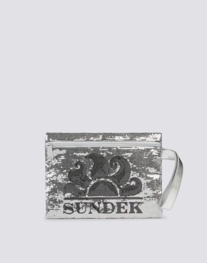 SUNDEK POCHETTE CHER BAG - ARGENTO - AW912ABPA400-02001