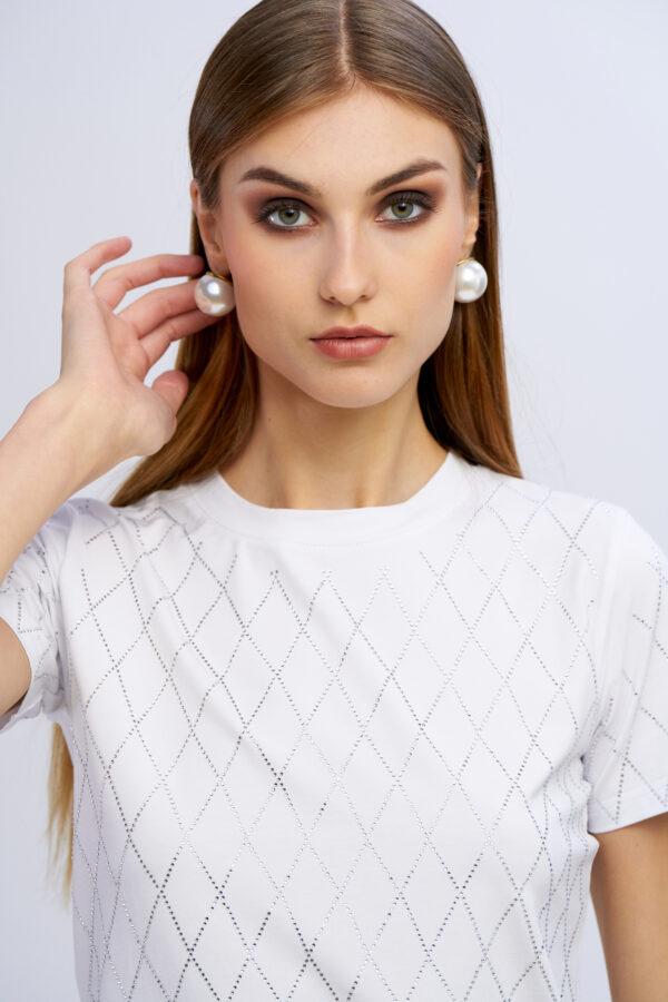 NOSECRETS MAGLIA ROMBI E DIAMANTI - COCCO - 251NS066-COCCO