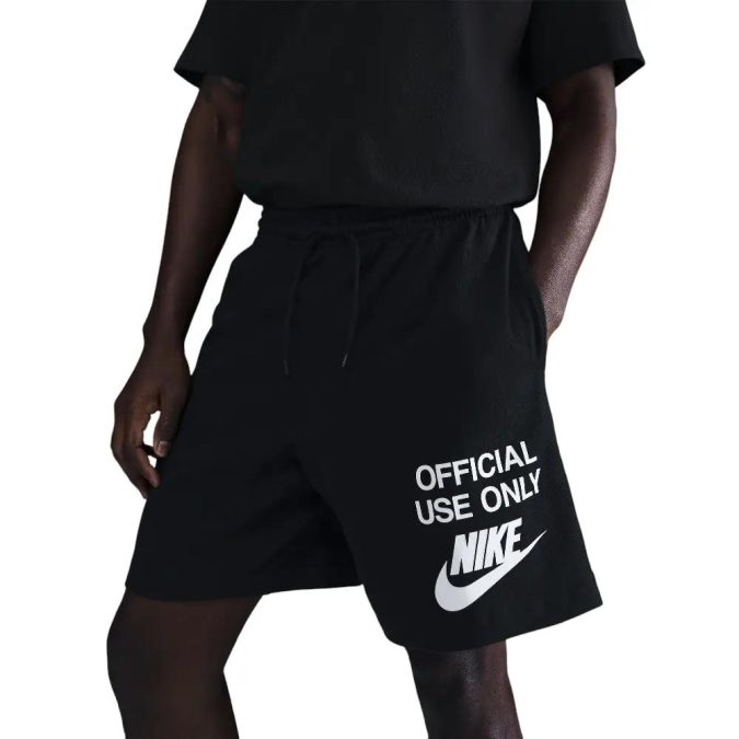 NIKE NK CLUB KNIT  SHORT - NERO - IB8413-010