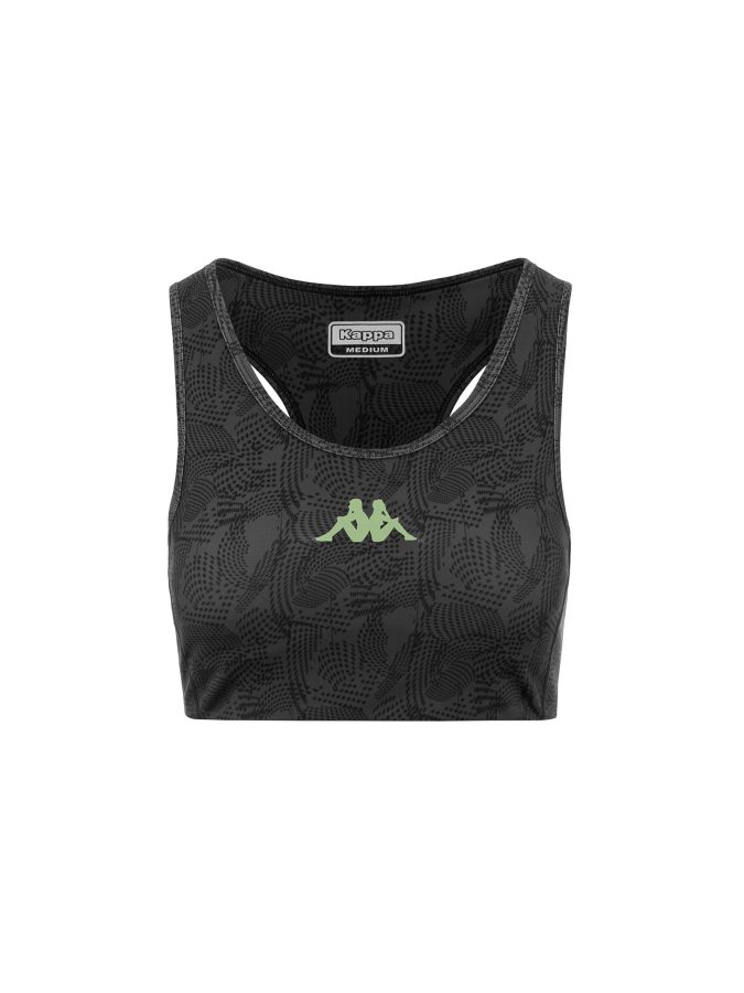 KAPPA  TOP KOMBAT FACI W   - NERO/DENIM - 321Q4SW-A00