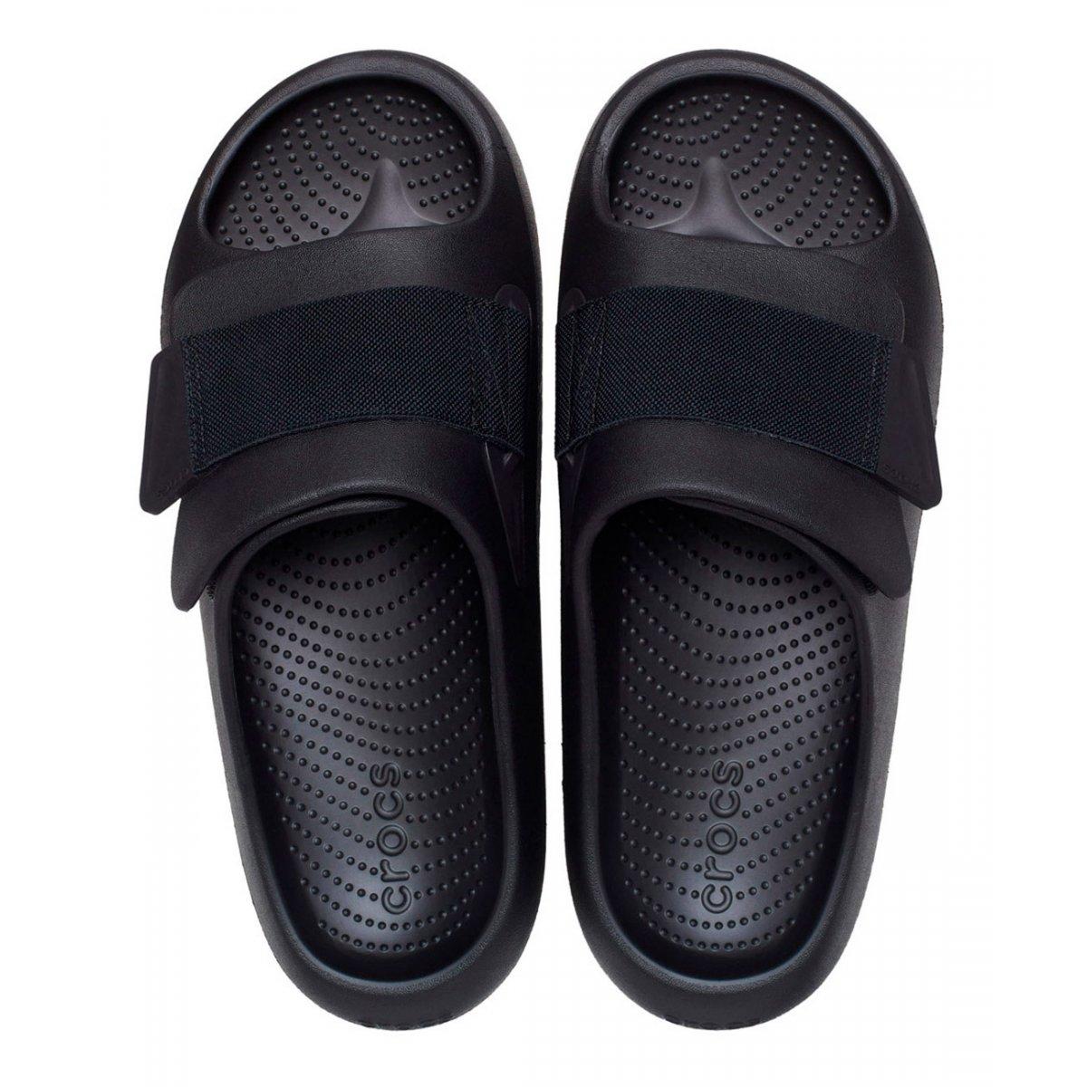 CROCS MELLOW LUXE RECOVERY SLIDE - NERO - 209413-NE