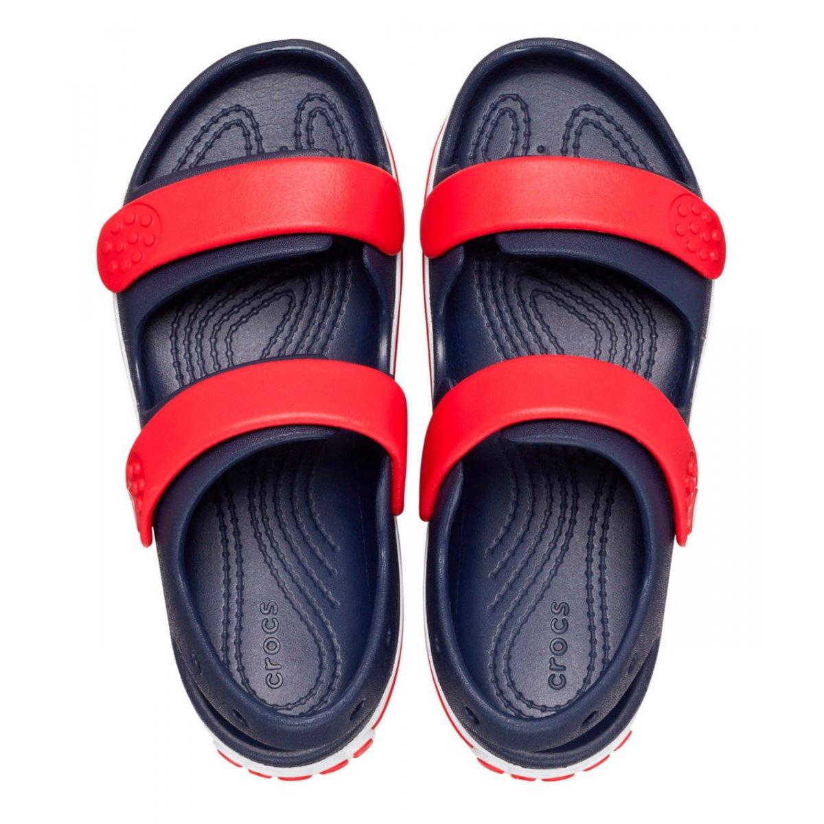 CROCS CRUISER SANDAL - BLU/ROSSO - 209424-NAVR