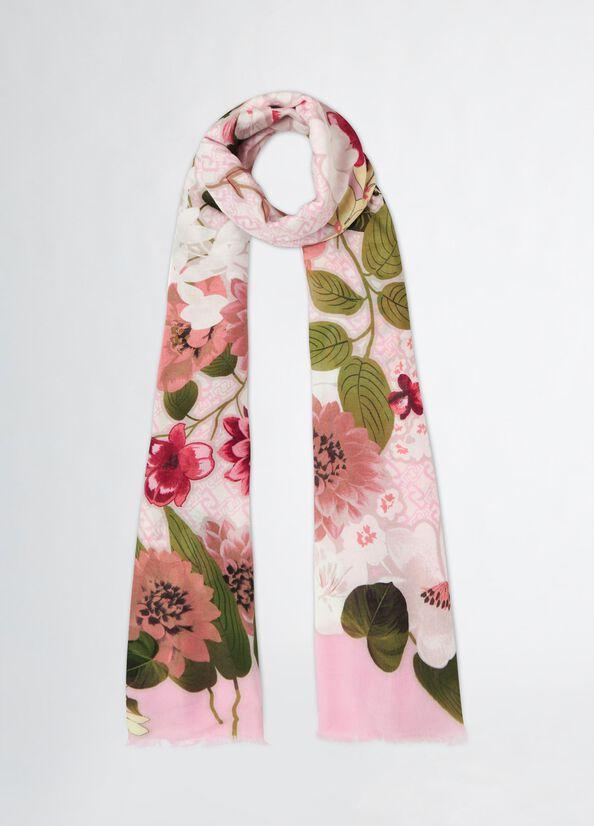 LIU JO STOLA FLOWER - FANTASIA FIORI ROSA - 2A5047T0300-00005