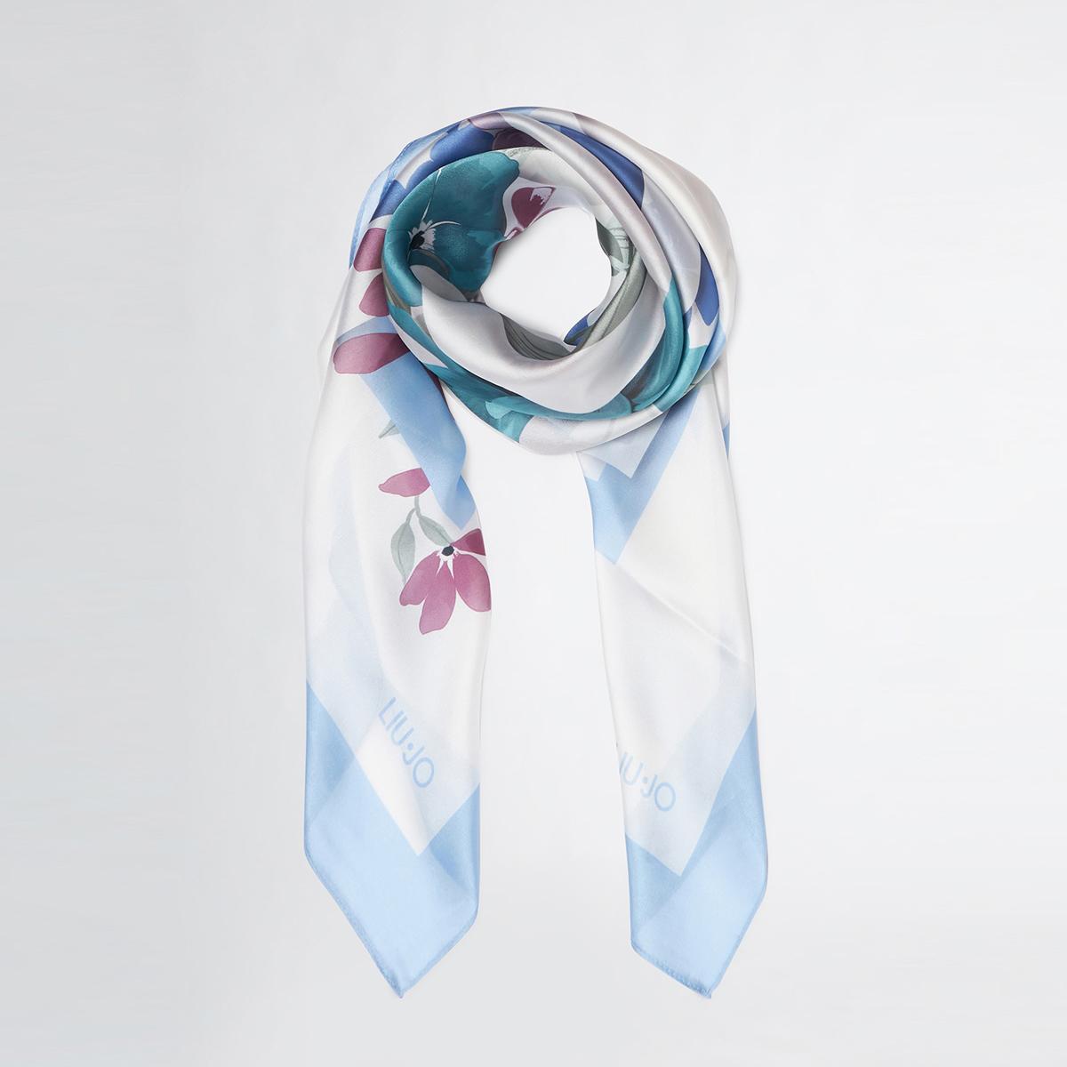 LIU JO FOULARD FLOWER - CIELO - 2A5039T0300-00120