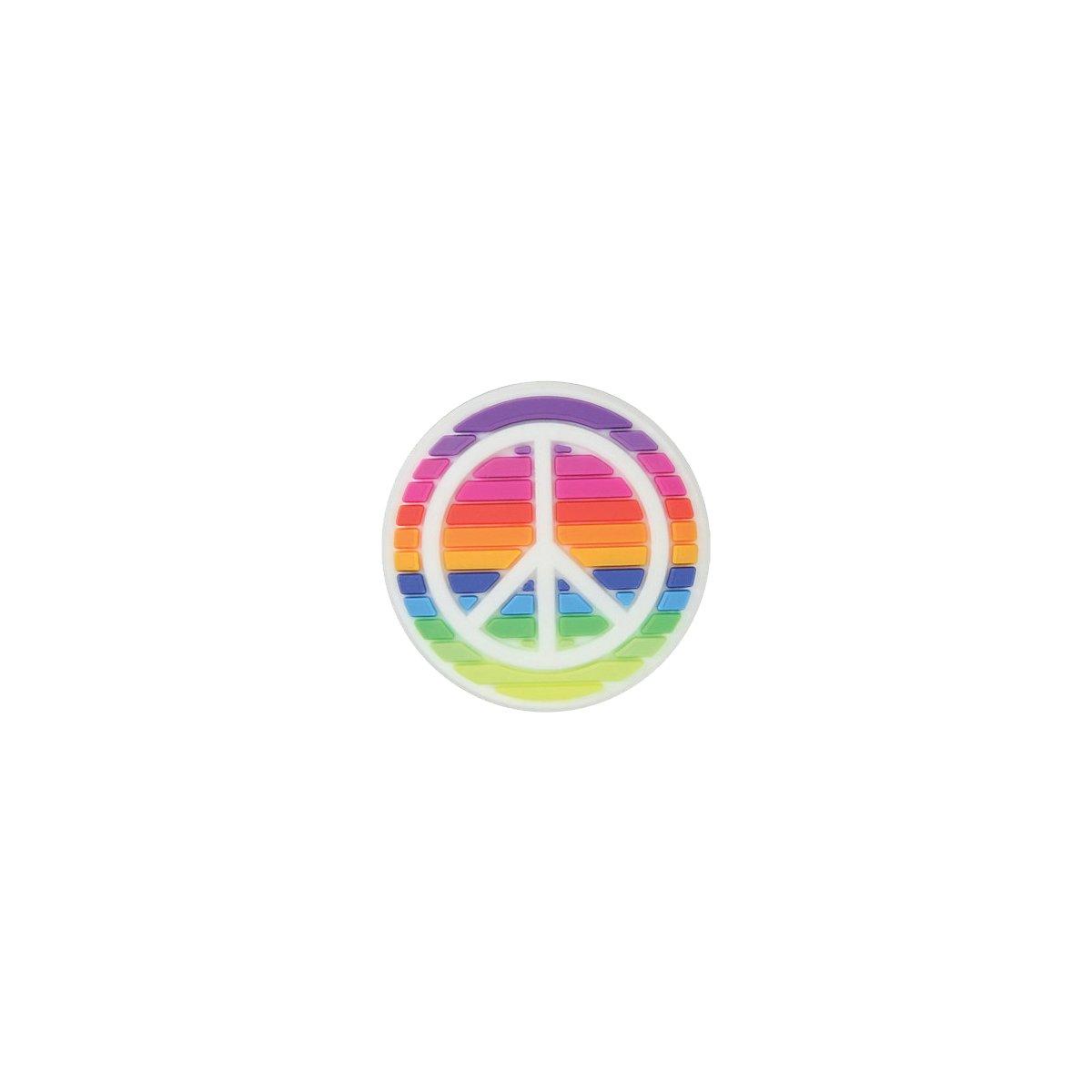 CROCS CHARM PEACE SIGN JIBBITZ CHARMS - MULTICOLOR- 1050JIB-UCOL
