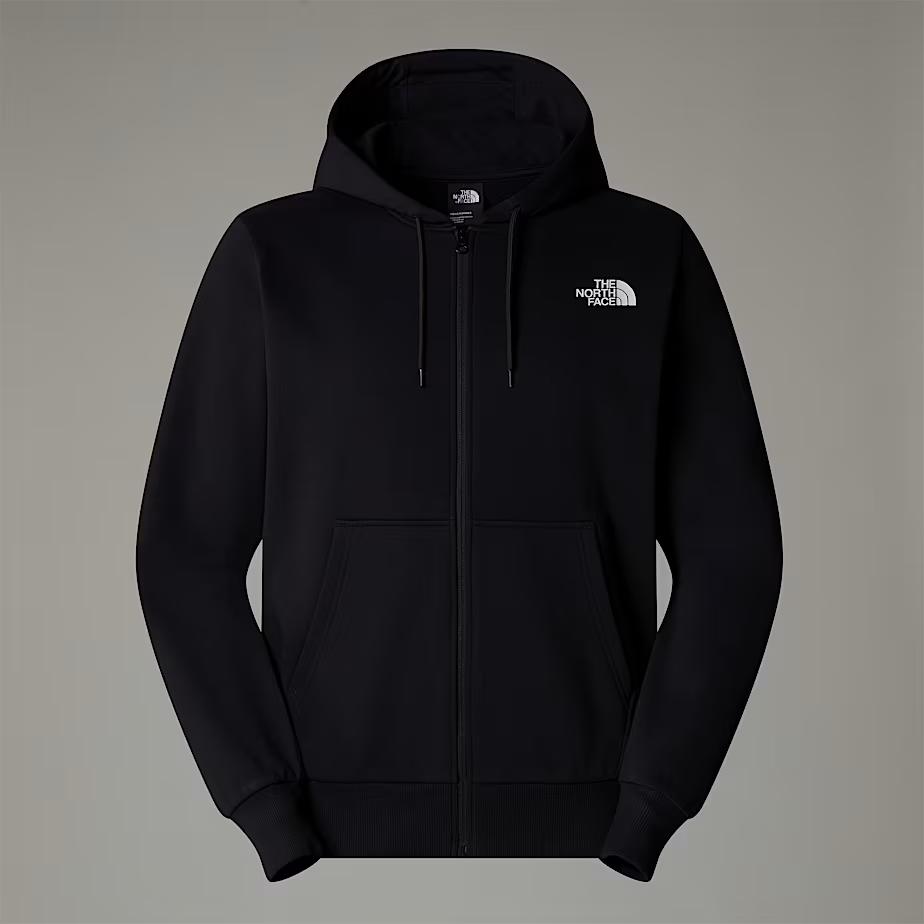 TNF FELPA SIMPLE DOME FULL ZIP - NERO - NF0A89FDJK3
