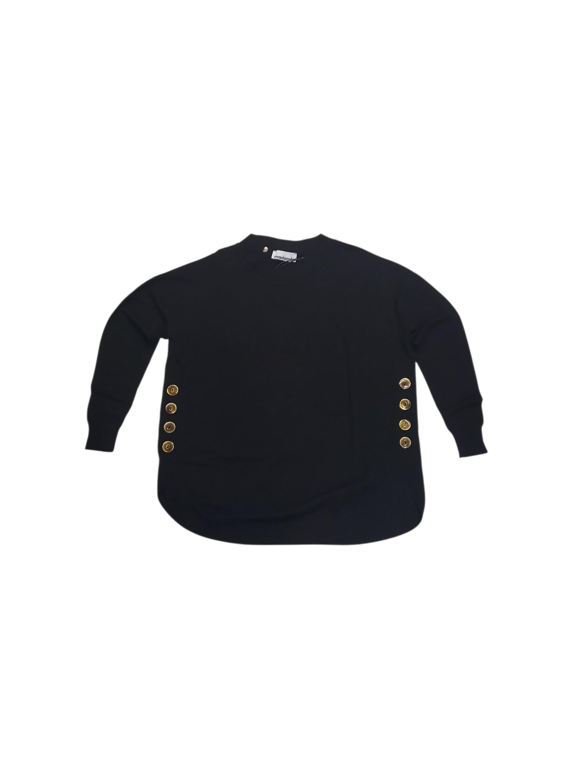 MAIDA MILA MAGLIONE COLLO AMPIO - NERO - 245M1093-029
