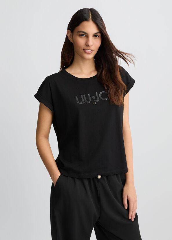 LIU JO T-SHIRT MODA BASIC - NERO - TA5181JS003-W9415