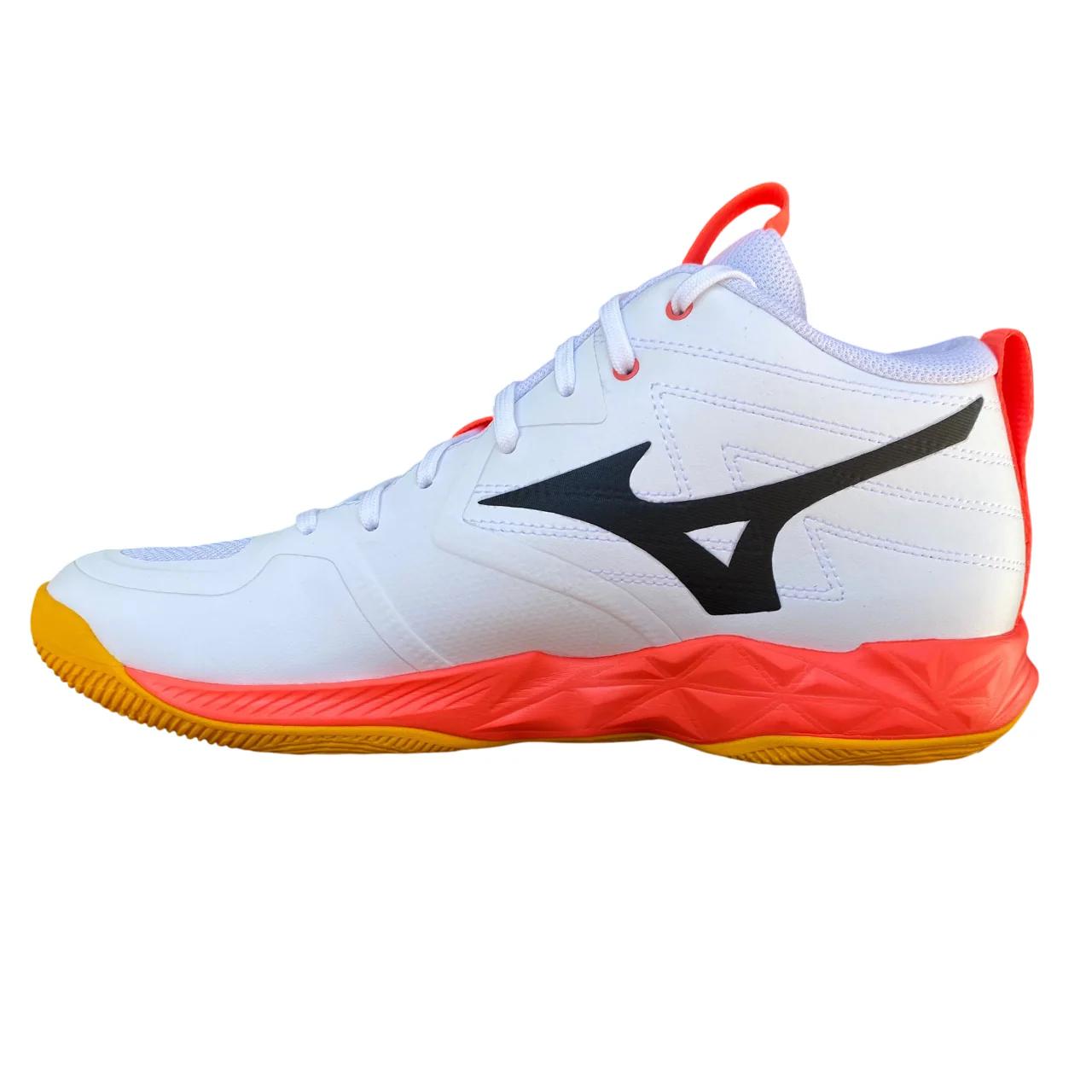 MIZUNO WAVE MOMENTUM   MID - BIANCO/CORALLO - V1GA251721